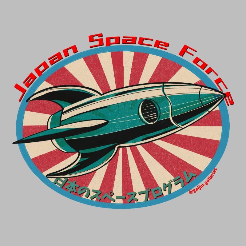 Retro Space Rocket - Japan Space Force