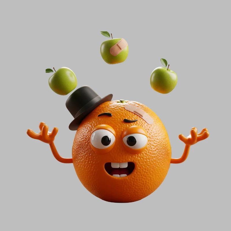 Verspieltes Orange