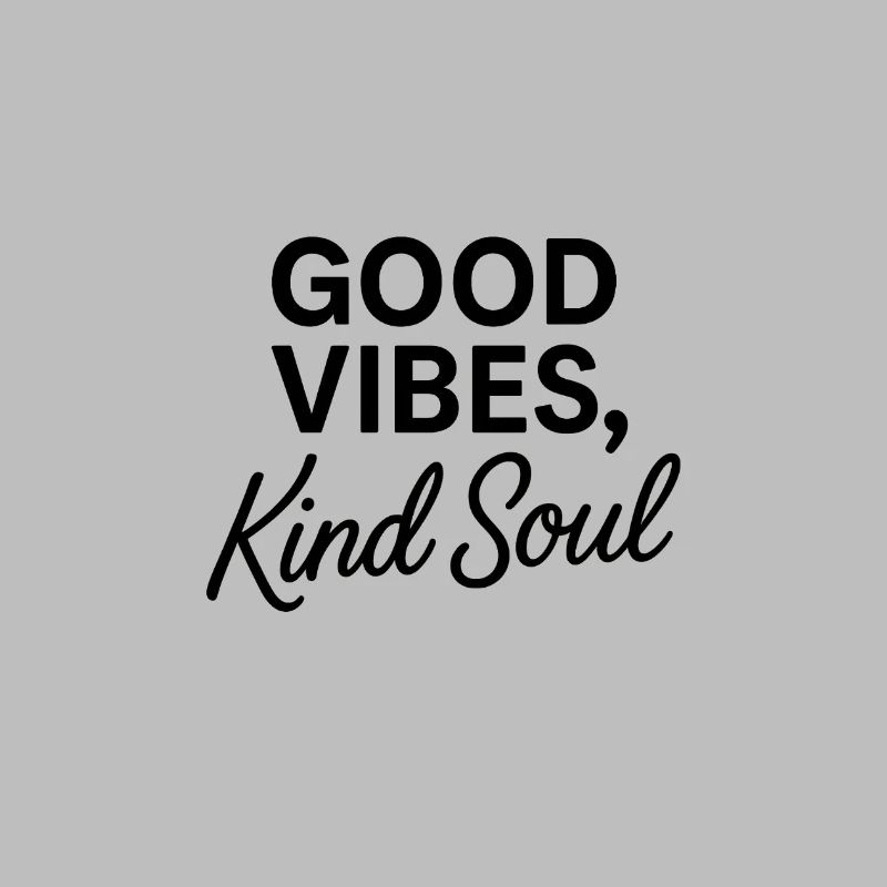 Minimalist Typography Positive Quote