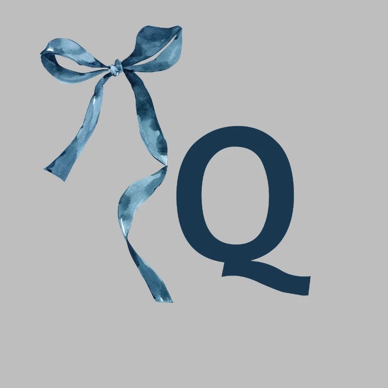 Monogram q Geschenkidee