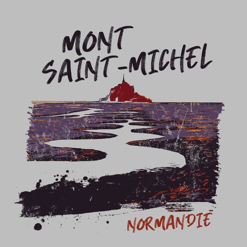 Mont Saint-Michel sunset Normandy
