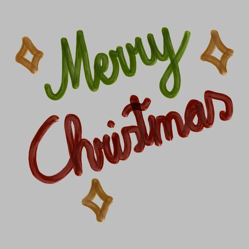 Joyeux Noël festif Lettrage à la main