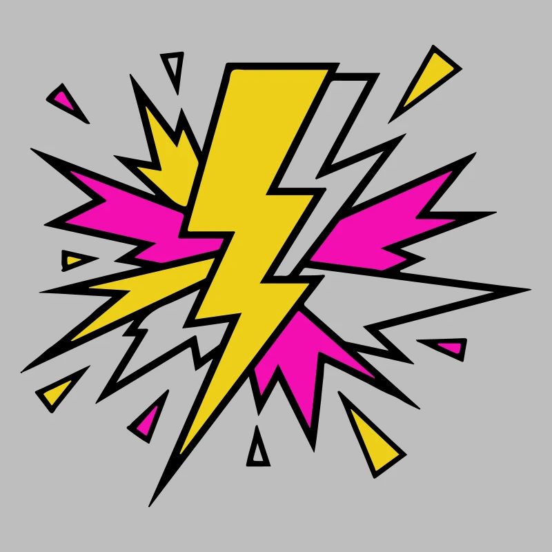 Gelber Strahl Neon-Explosion