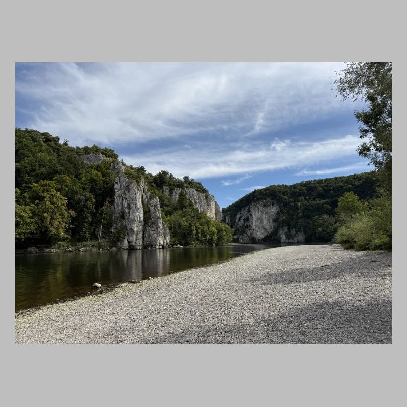 Kelheim River Cliffs Landscape Danube Gorge