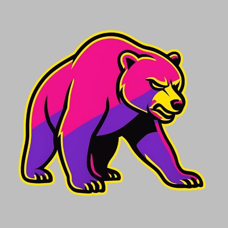 Neon Bear with Power