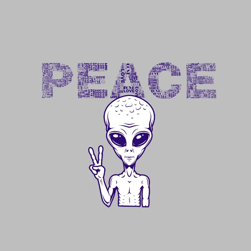 Friedensalien Peacezeichen