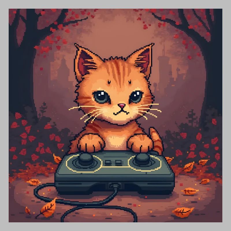 Cozy Pixel Cat Controller