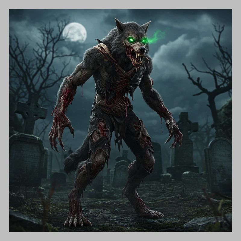 Grimwerewolf Moonlit Night