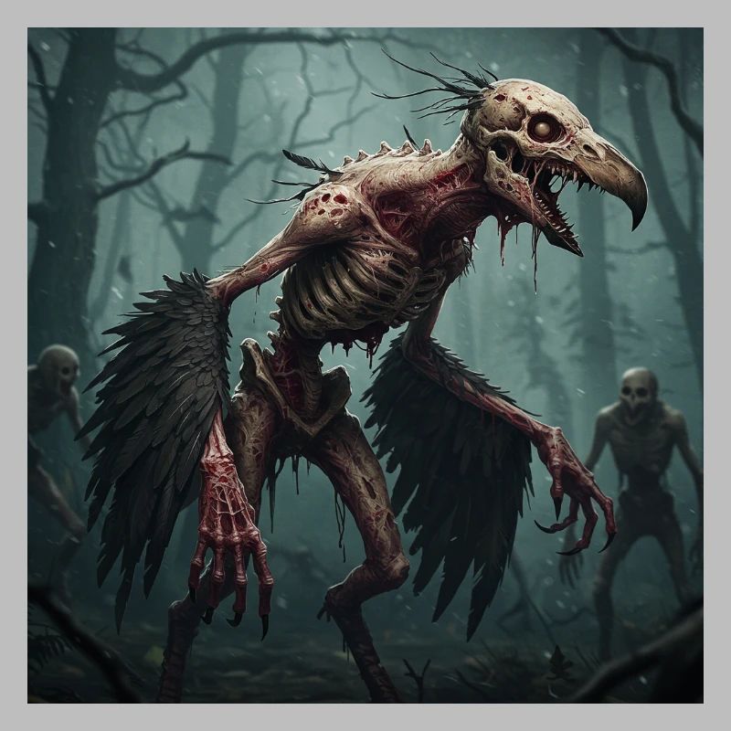 Cursed Raven Beast in the Cloud Forest
