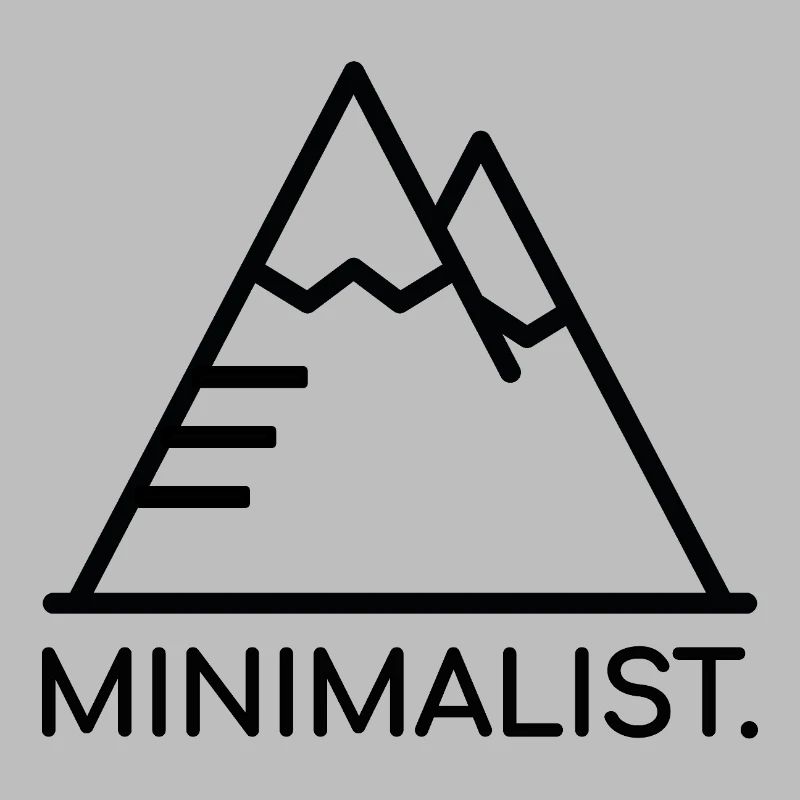 MINIMALIST. SCHWARZER BERG