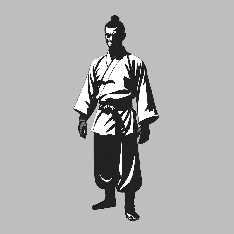 Shaolin Monk - Cool Silhouette Logo