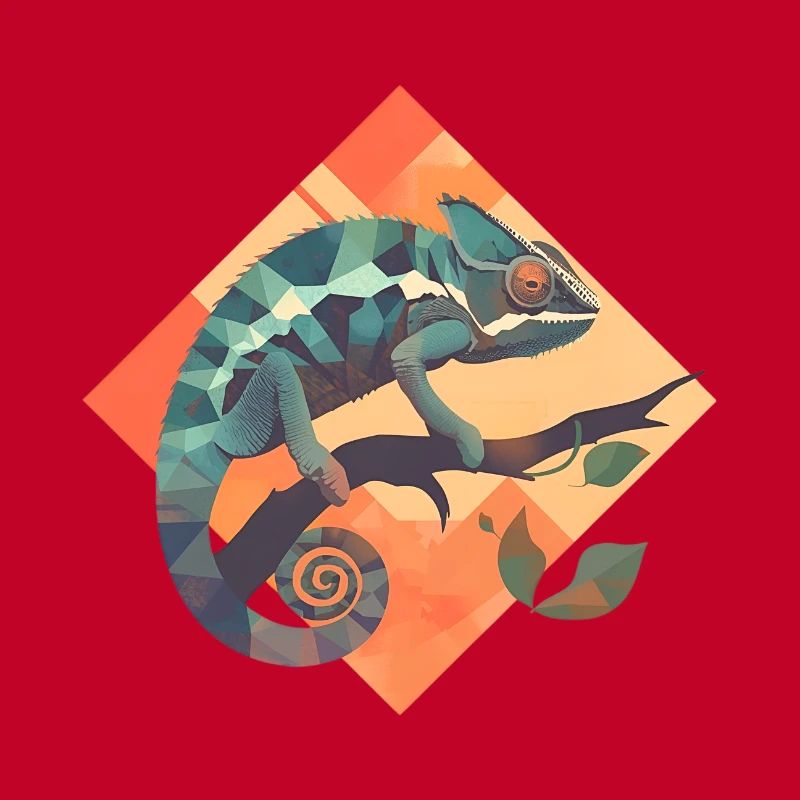 Geometric chameleon on a branch