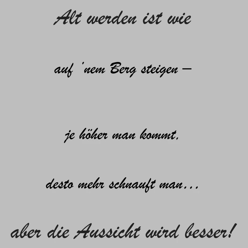 Altwerden: Die Aussicht Wird Besser