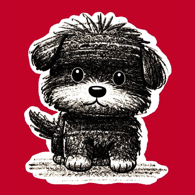 Chiot flou (gris)