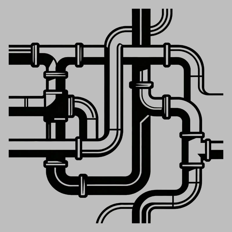 Intertwined Pipe Paths