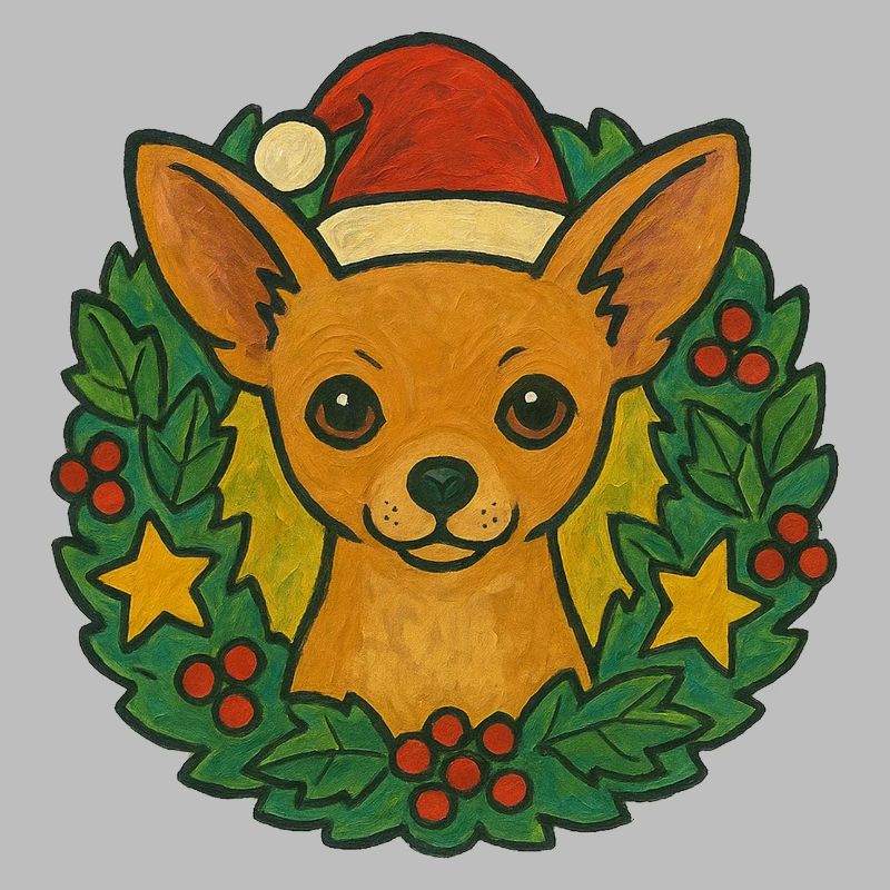 Chihuahua Weihnachtskranz