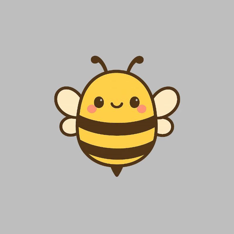 Illustration d’abeille Kawaii