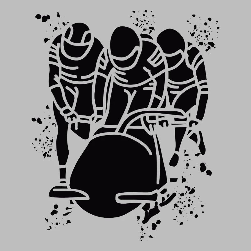 Bobfahrer Bobschlitten Viererbob