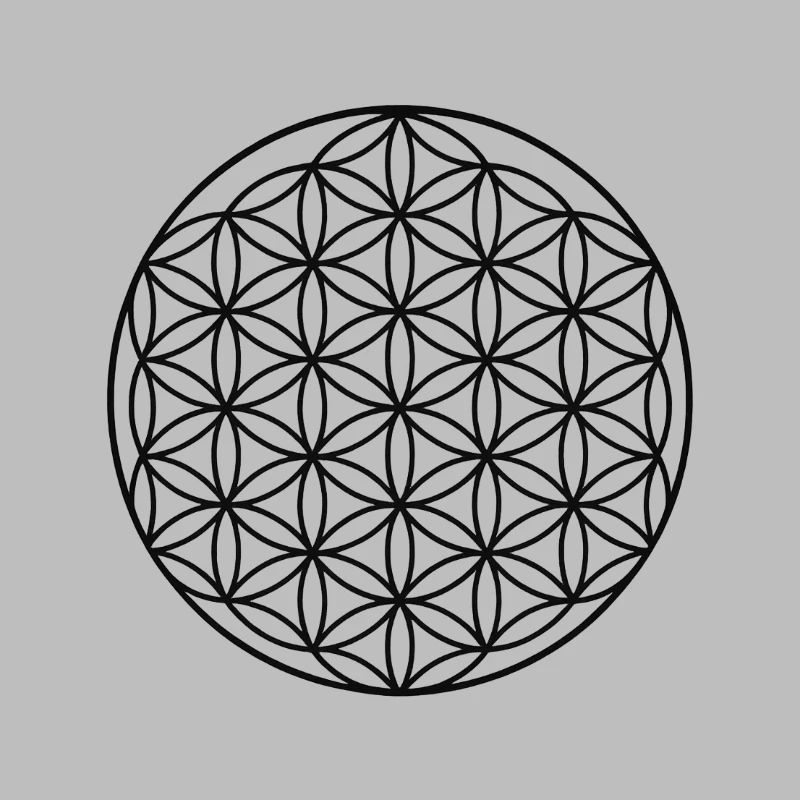 Conception de cercle de fleur de vie