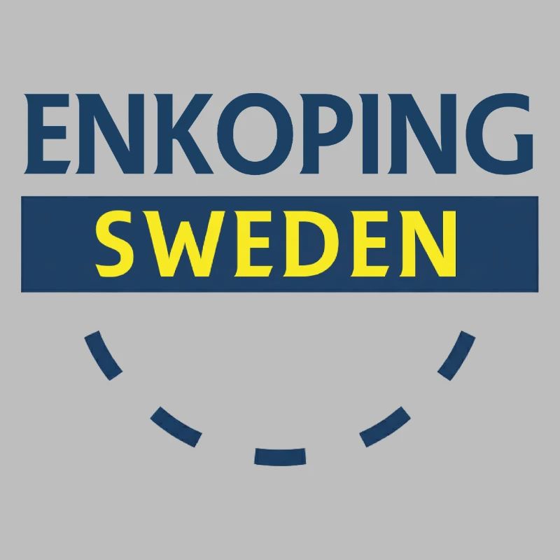Enköping Suède Panneau de la ville