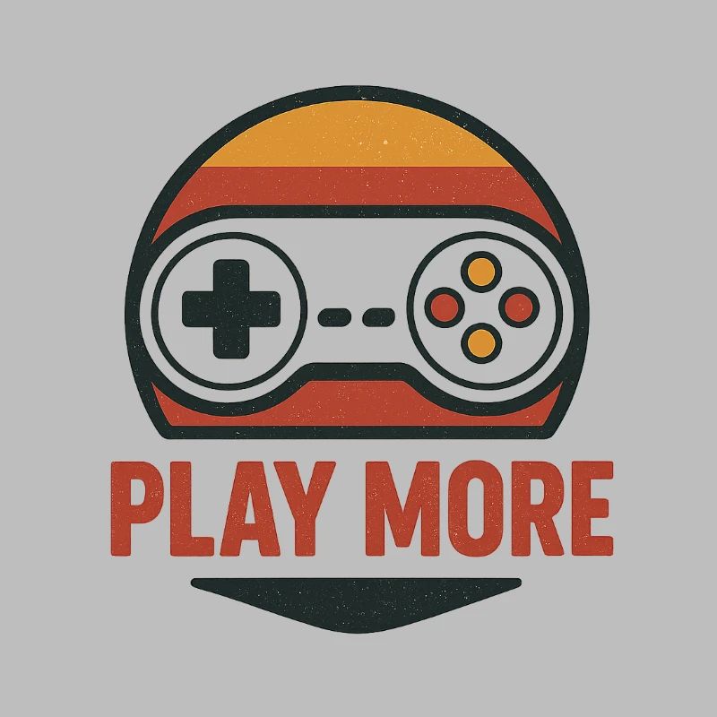 Retro Controller Motiv Play More