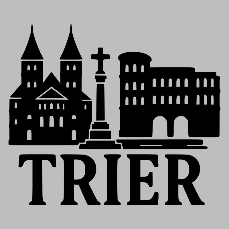 Silhouette de point de repère de Trèves