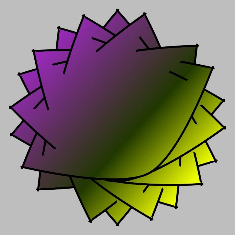 Gradient Leaf Spirale