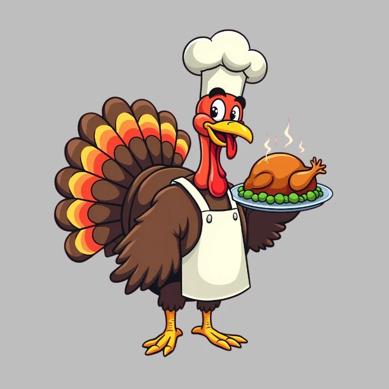 Cuisinier de dinde de Thanksgiving Thanksgiving