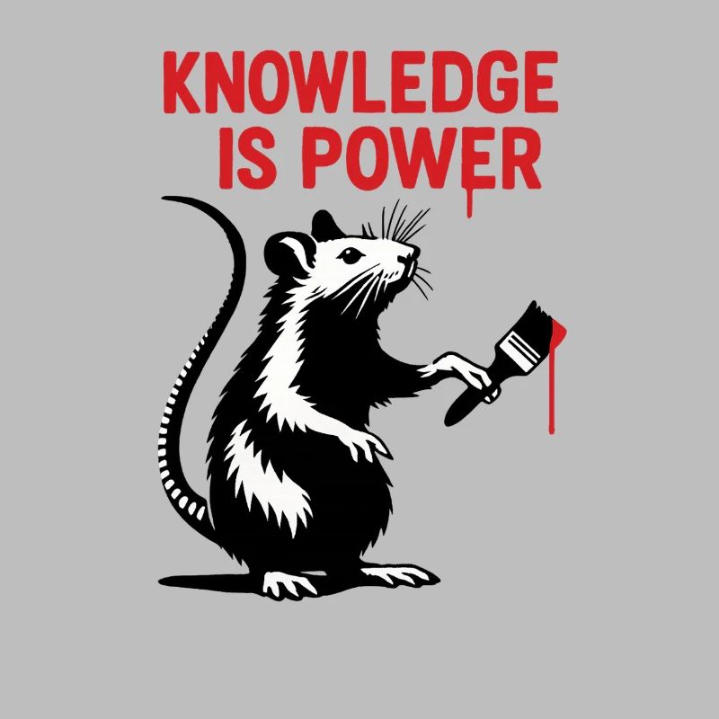 Knowledge is Power – Rat Art