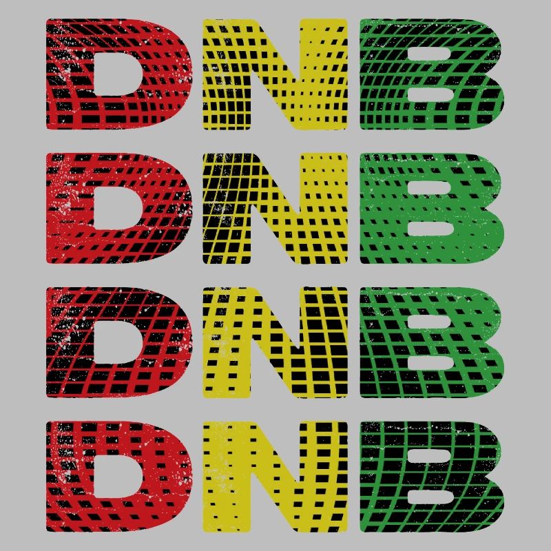 DNB Grid Rainbow Print