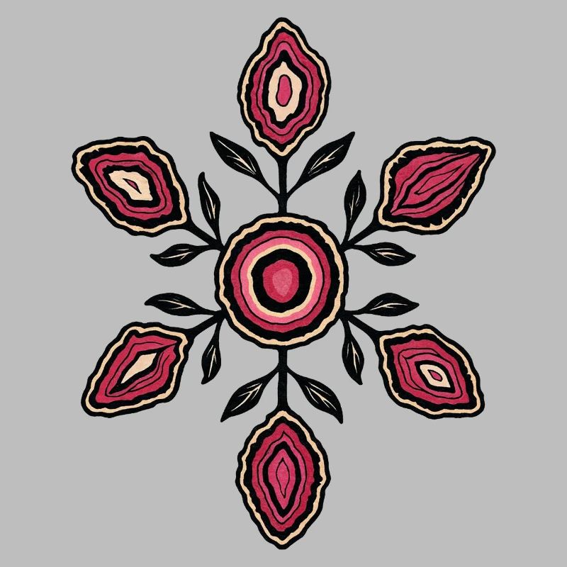 Rose Petal Mandala Pattern