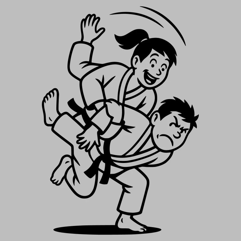 Lancer de judoka