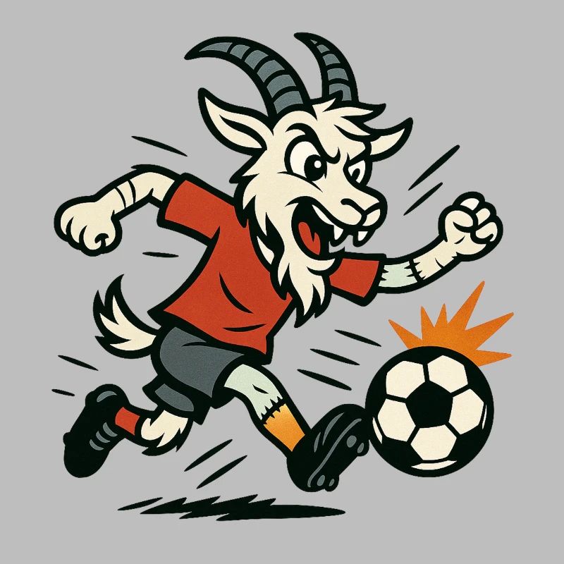 billy goat playing football