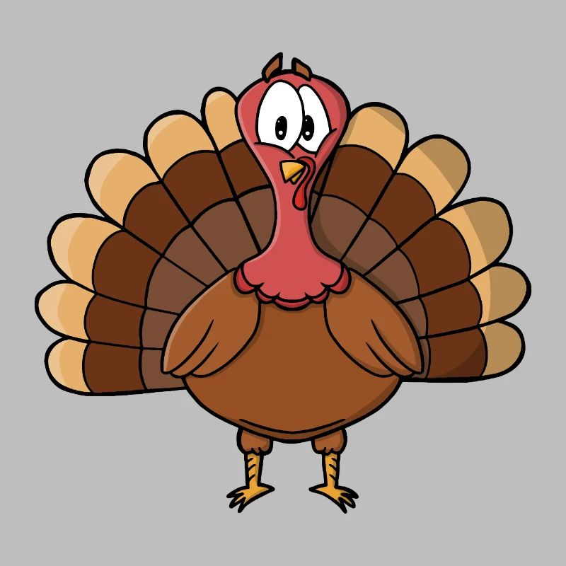 Turkey with Wide Tail