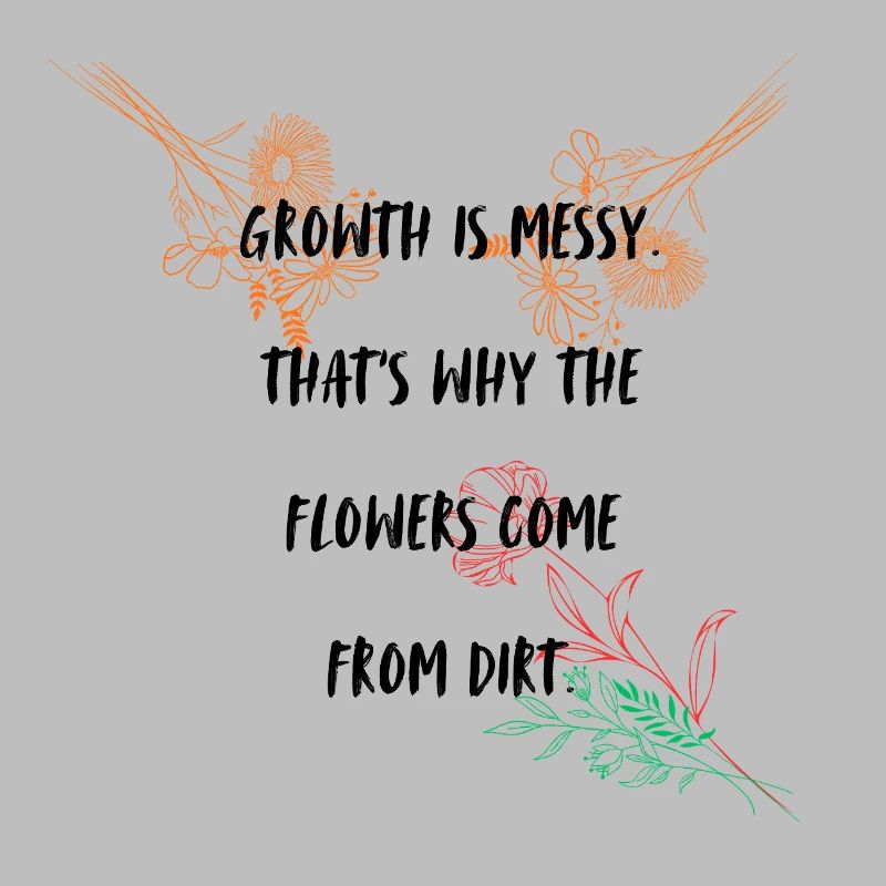 Growth typography design
