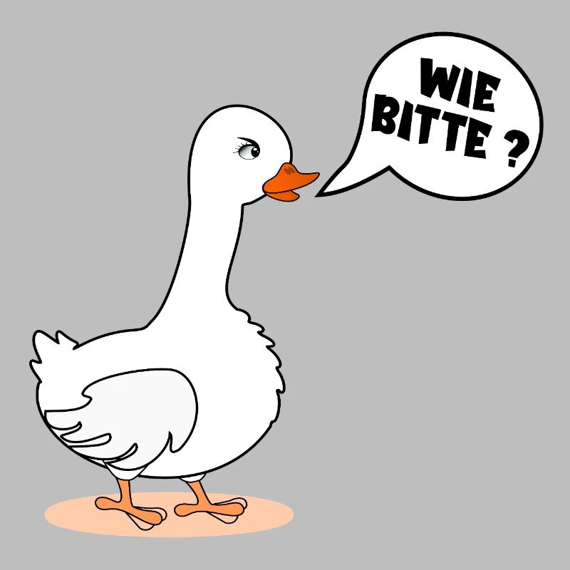 SELF-CONFIDENCE GOOSE AS PLEASE