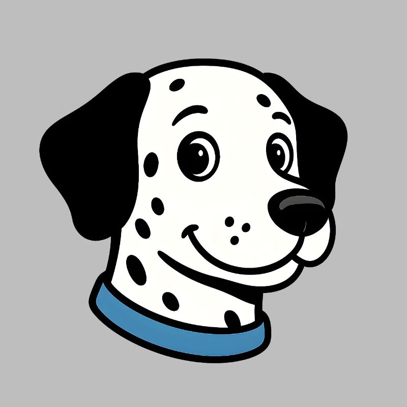 Dalmatiner mit blauer Halskette