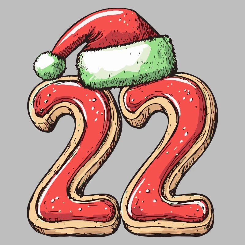 Biscuit de Noël à 22 chiffres