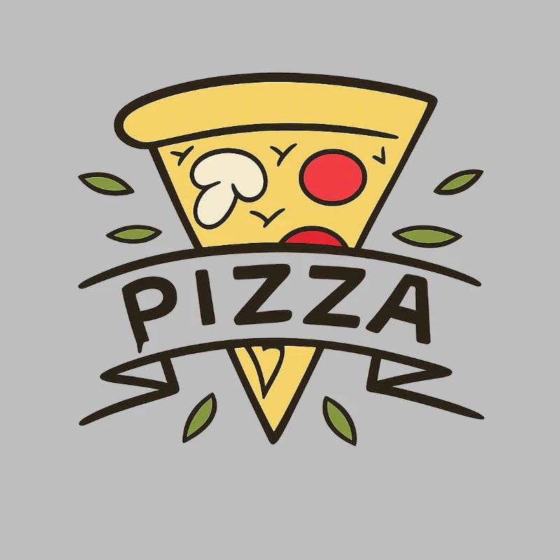 Slice and Joy Cartoon Pizza