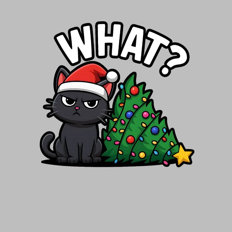 Drôle de chat Noël Cheer