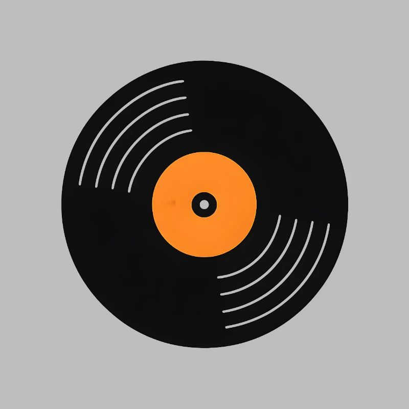 Vinyle d’étiquette orange