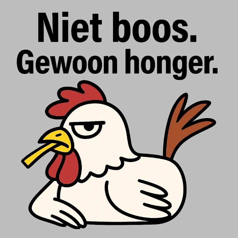 Werde nicht wütend. Nur Hunger.