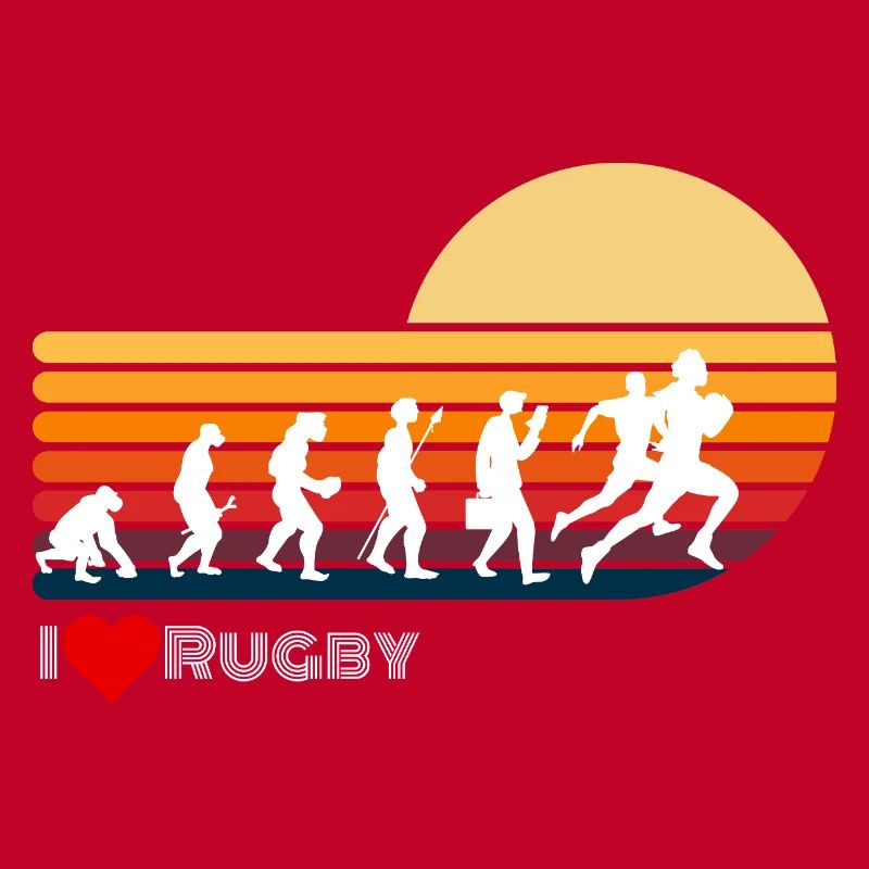 Rugby Retro Evolution Sonnenuntergang