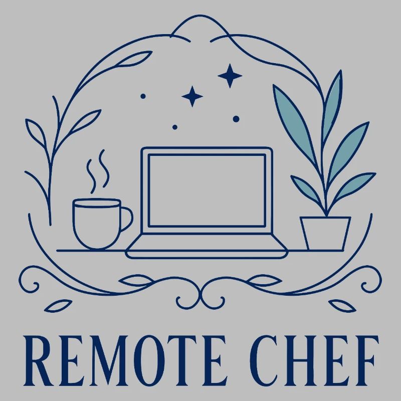 Remote Chef Laptop Motif