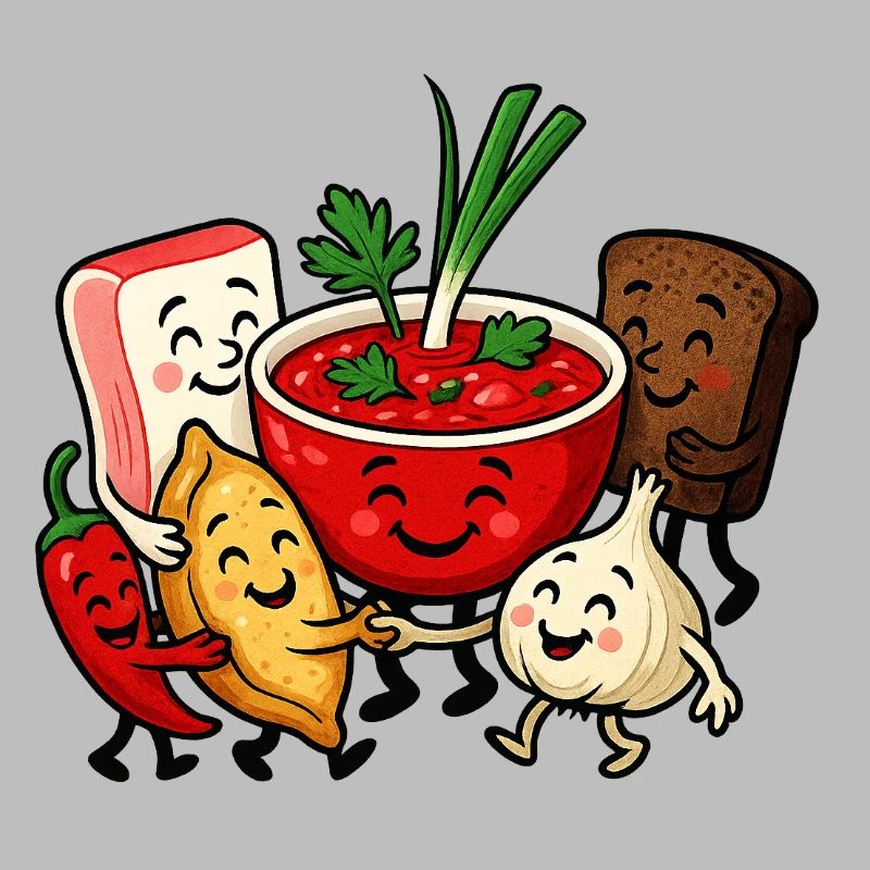 Bunter Borsch Freundschaft