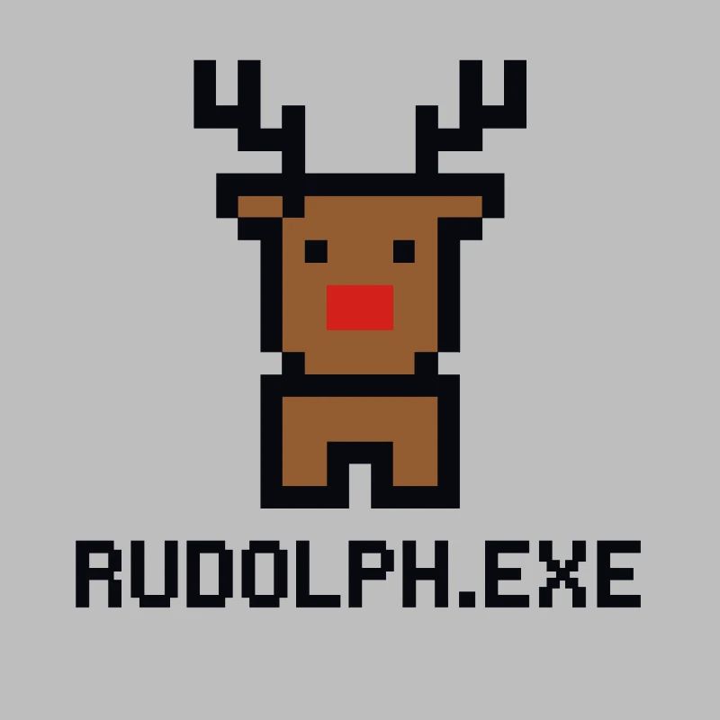 Rudolph.exe Pixel Reindeer