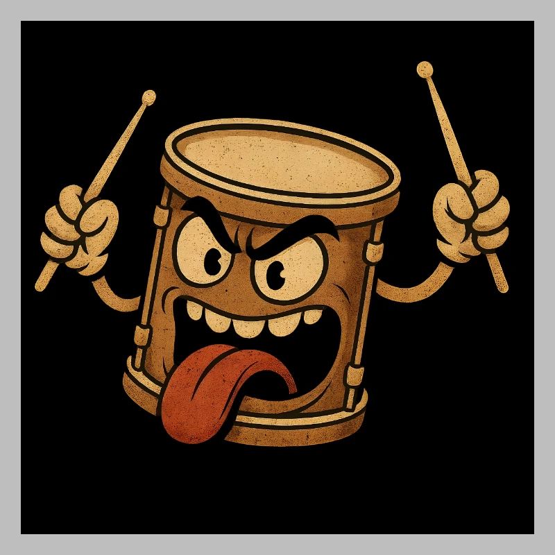 Aggressiver Trommelmonster