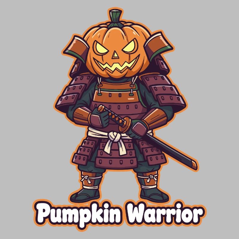 Pumpkin Warrior im Samurai Armor