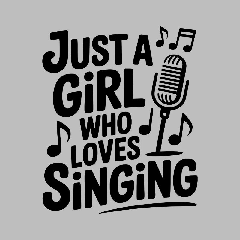 Nur ein Mädchen, das gerne singt