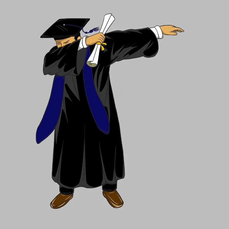 Dabbing Graduation Class 2026 Navy Blue Uniform